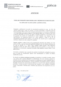 ENTREGA DE FINCAS DE LA CONCENTRACIÓN PARCELARIA