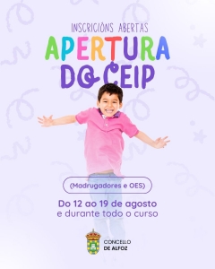 PROGRAMA DE MADRUGADORES E OCIO-ESTUDIO DO CEIP DE ALFOZ