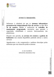 AVISO A LA CIUDADAN&Iacute;A