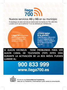ACTIVACIÓN DE LA RED MÓVIL DE NUEVA GENERACIÓN EN ALFOZ. PUEDE CAUSAR PROBLEMAS DE VISUALIZACIÓN EN LOS CANALES DE LA TDT, DE SER ASÍ PUEDEN LLAMAR AL TFNO. 900 833 999