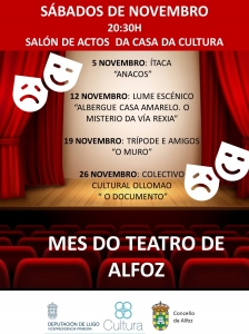 NOVIEMBRE: MES DEL TEATRO EN ALFOZ