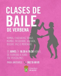 CLASES DE BAILE DE VERBENA EN ALFOZ