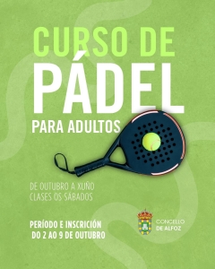 CURSO DE PÁDEL PARA ADULTOS