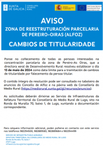 AVISO: CAMBIOS DE TITULARIDAD