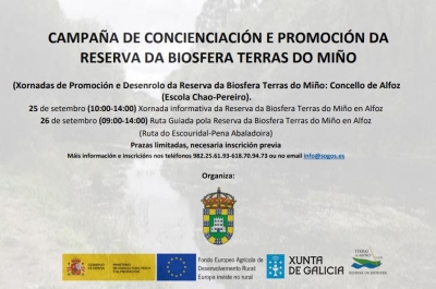 ESCOLA DO CHAO-O PEREIRO. CAMPA&Ntilde;A DE CONCIENCIACI&Oacute;N Y PROMOCI&Oacute;N DE LA RESERVA DE LA BIOSFERA TIERRAS DEL MI&Ntilde;O: AYUNTAMIENTO DE ALFOZ