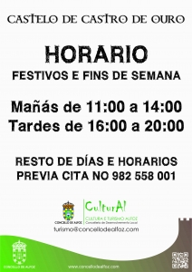 NUEVO HORARIO DEL CASTILLO DE CASTRO DE OURO