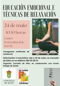 Taller de educación emocional y técnicas de relajación.