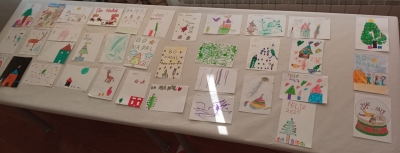 EXPOSICIÓN DE POSTALES DE NAVIDAD EN LA BIBLIOTECA MUNICIPAL DE ALFOZ