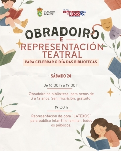 UNA TARDE DE CUENTOS, CREATIVIDAD Y TEATRO PARA CELEBRAR EL D&Iacute;A DE LAS BIBLIOTECAS EN ALFOZ