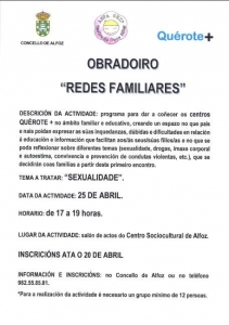 TALLER REDES FAMILIARES SOBRE LA SEXUALIDAD