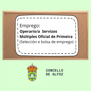 EMPLEO: OPERARIO/A SERVICIOS MULTIPLES OFICIAL DE PRIMERA 
