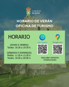 HORARIO DE VERANO DE LA OFICINA DE TURISMO