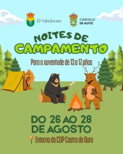 NOCHES DE CAMPAMENTO PARA LA JUVENTUD