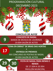 PROGRAMACIÓN CULTURAL: DICIEMBRE 2023