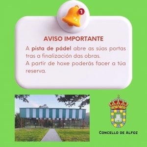 APERTURA DE LA PISTA DE PÁDEL