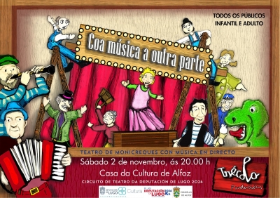 SÁBADO 2 DE NOVIEMBRE: TEATRO DE TÍTERES "COA MÚSICA A OUTRA PARTE" TRÉCOLA PRODUCIÓNS