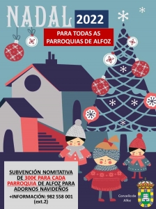 LÍNEA DE AYUDAS DECORACIÓN DE NAVIDAD PARA LAS PARROQUIAS DE ALFOZ
