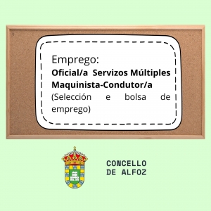 EMPLEO: OFICIAL/A DE SERVICIOS MÚLTIPLES MAQUINISTA-CONDUCTOR/A