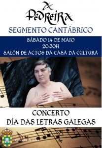 CELEBRAMOS EL DÍA DE LAS LETRAS GALLEGAS CON EL CONCIERTO DE UGÍA PEDREIRA DE SU ÚLTIMO DISCO "SEGMENTO CANTÁBRICO". SÁBADO 14 DE MAYO A LAS 20:30H.