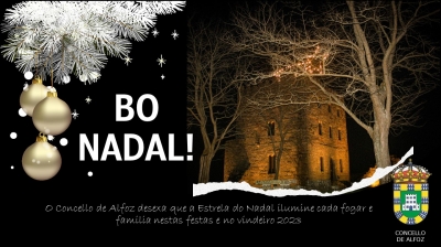 El Ayuntamiento de Alfoz desea que la Estrella de la Navidad ilumine cada hogar y familia en estas fiestas y en el próximo 2023