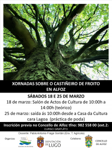 JORNADAS SOBRE CASTAÑO DE FRUTO DE LA RESERVA DE LA BIOSFERA TERRAS DO MIÑO EN ALFOZ