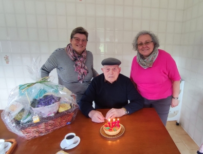 CÉSAR DÍAZ COLMENARES CELEBRÓ HOY 102 AÑOS