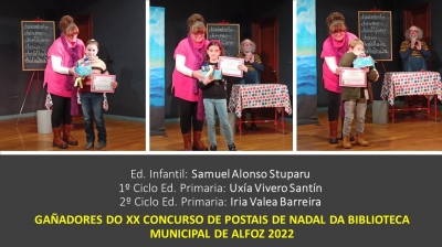 ENTREGA DE PREMIOS DEL XX CONCURSO DE POSTALES DE NAVIDAD DE LA BIBLIOTECA MUNICIPAL