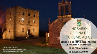 HORARIO DE VERANO DE LA OFICINA DE INFORMACIÓN TURÍSTICA: CASTILLO DE CASTRODOURO