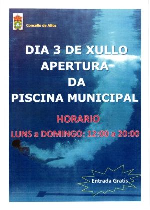 HORARIOS BIBLIOTECA Y PISCINA