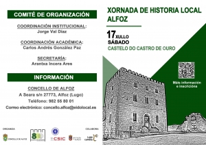 XORNADA DE HISTORIA LOCAL. Castillo de Castro de Ouro, 17 de julio.