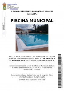 APERTURA DA PISCINA MUNICIPAL DE ALFOZ