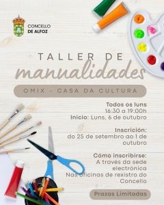 TALLER DE MANUALIDADES EN ALFOZ