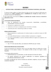 AXUDAS PARA A REHABILITACI&Oacute;N DE VIVENDAS NO RURAL (ANO 2026)