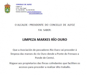 BANDO: LIMPEZA MARXES DO RÍO OURO