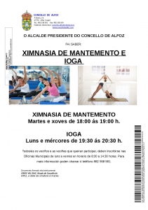 XIMNASIA DE MANTEMENTO E IOGA