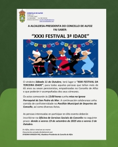 XXXI FESTIVAL DA TERCEIRA IDADE EN ALFOZ