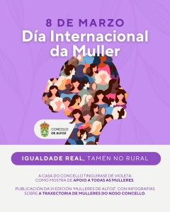 8M / IGUALDADE REAL, TAM&Eacute;N NO RURAL