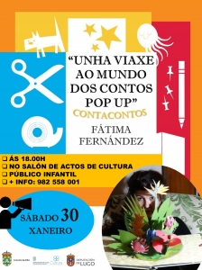 CONTACONTOS POP UP CON FÁTIMA FERNÁNDEZ O SÁBADO 30 DE XANEIRO