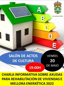 INF&Oacute;RMATE SOBRE AS AXUDAS PARA A MELLORA ENERX&Eacute;TICA E REHABILITACI&Oacute;N DE VIVENDAS 2022. 