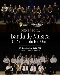 A BANDA DE M&Uacute;SICA &Oacute; COMP&Aacute;S DO R&Iacute;O OURO CHEGA A ALFOZ