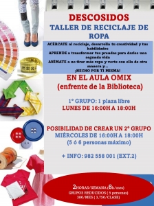 "DESCOSIDOS" CURSO DE RECICLAXE DE ROUPA. 