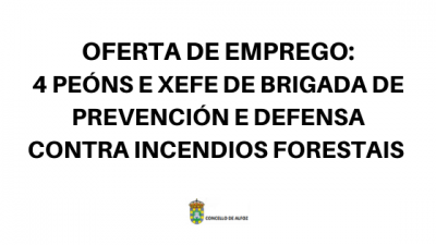 OFERTA EMPREGO: BRIGADA DE PREVENCIÓN E DEFENSA CONTRA INCENDIOS FORESTAIS