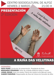 PRESENTACIÓN DO LIBRO DE LIONEL REXES "A RAIÑA DAS VELUTINAS"