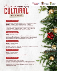 PROGRAMACIÓN CULTURAL DE DECEMBRO EN ALFOZ!