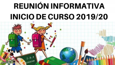 REUNI&Oacute;N INFORMATIVA INICIO DE CURSO 2019/2020