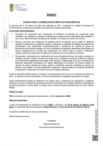 AXUDAS PARA A CORRECCI&Oacute;N DE IMPACTOS PAISAX&Iacute;STICO