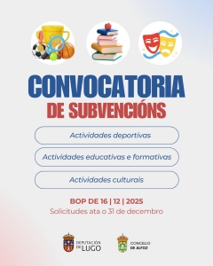 CONVOCATORIA DE SUBVENCI&Oacute;NS 2025 - CONCELLO DE ALFOZ