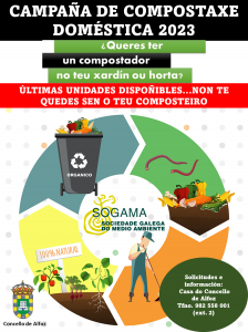 ÚLTIMAS UNIDADES DE COMPOSTEIROS DISPOÑIBLES