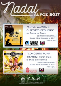 ALFOZ DESPIDE O ANO CON DIFERENTES ACTIVIDADES PARA OS MAIS PEQUENOS