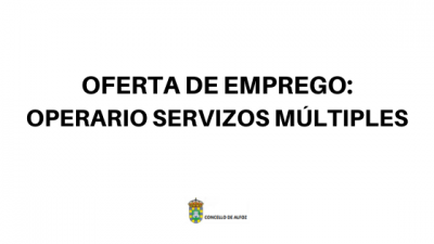 OFERTA DE EMPREGO: OPERARIO DE SERVIZOS MÚLTIPLES